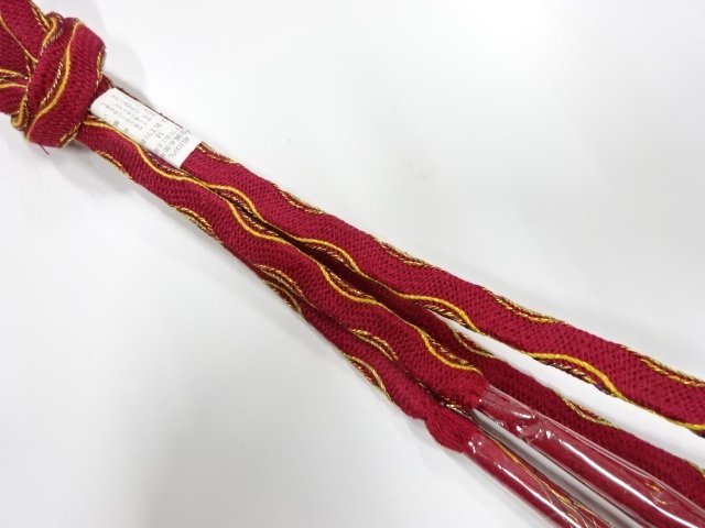 未使用品　正絹　手組帯締め